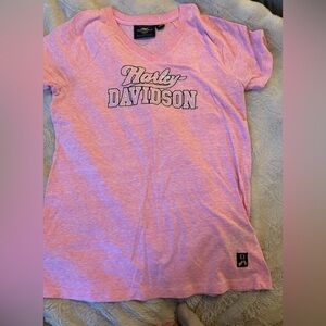 Harley-Davidson Pink V-Neck Tee